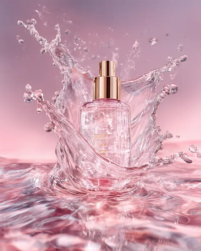 Beauty Product Liquid Splash Ads