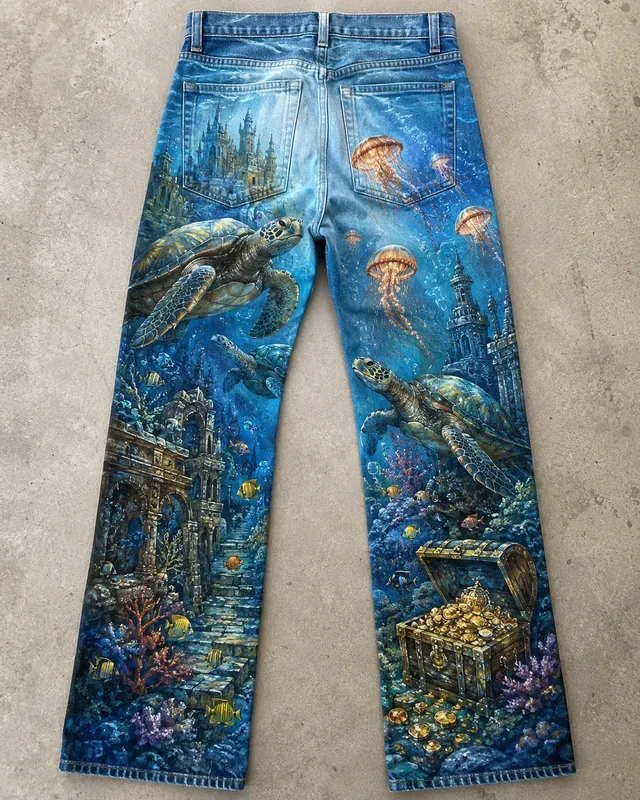 Custom Handpainted Denim Art