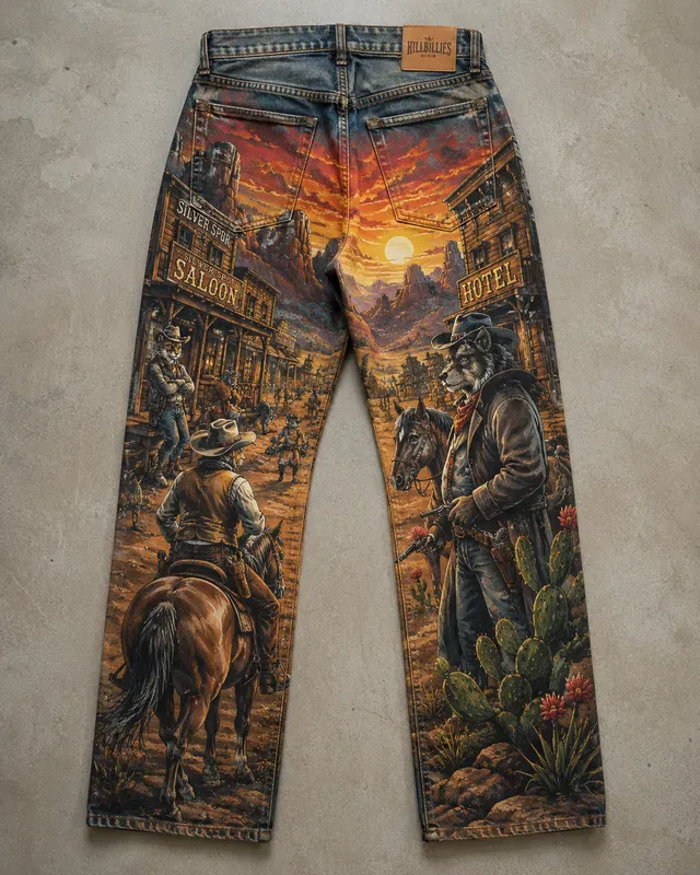 Custom Handpainted Denim Art