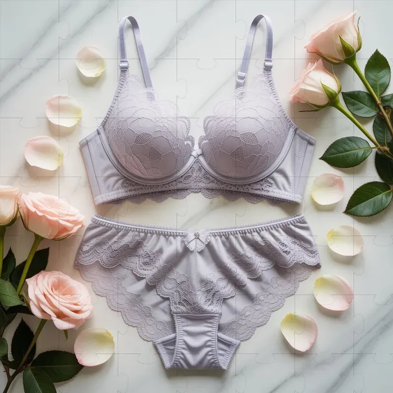 Flat Lay Lingerie Product Photography