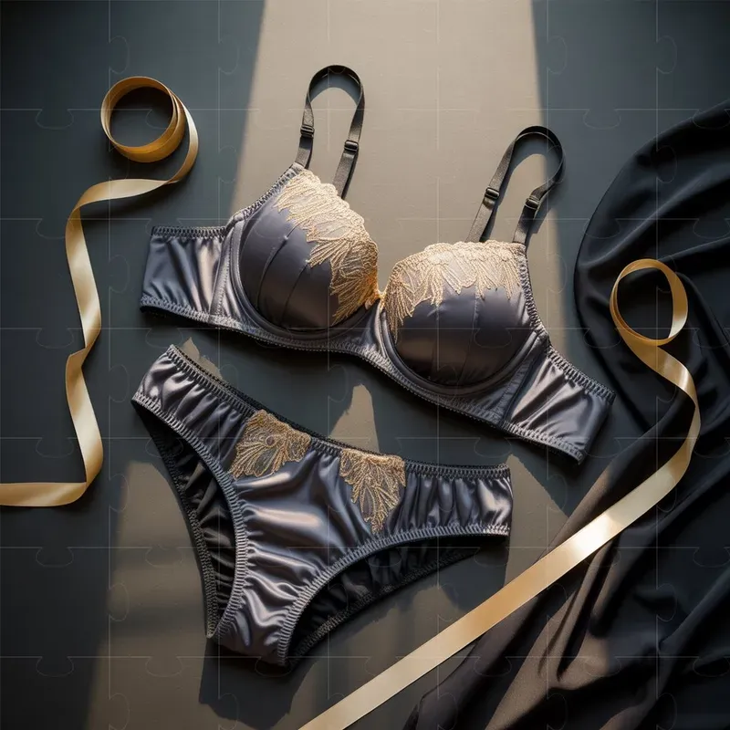Flat Lay Lingerie Product Photography