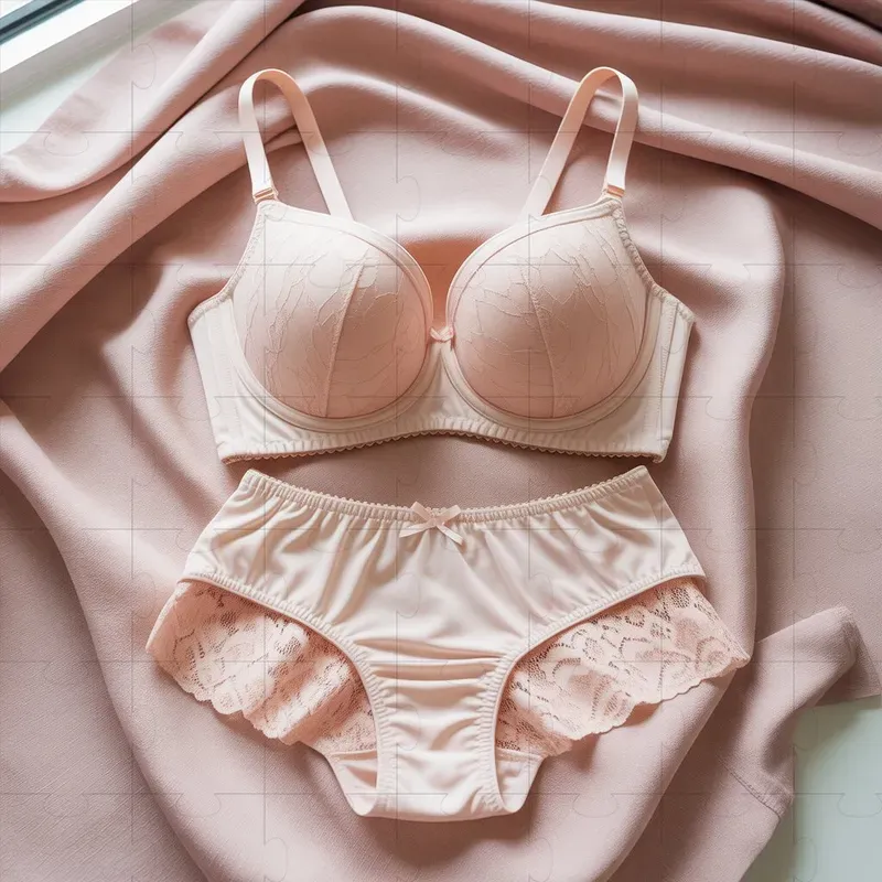 Flat Lay Lingerie Product Photography