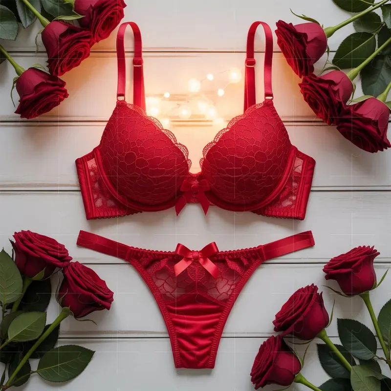 Flat Lay Lingerie Product Photography
