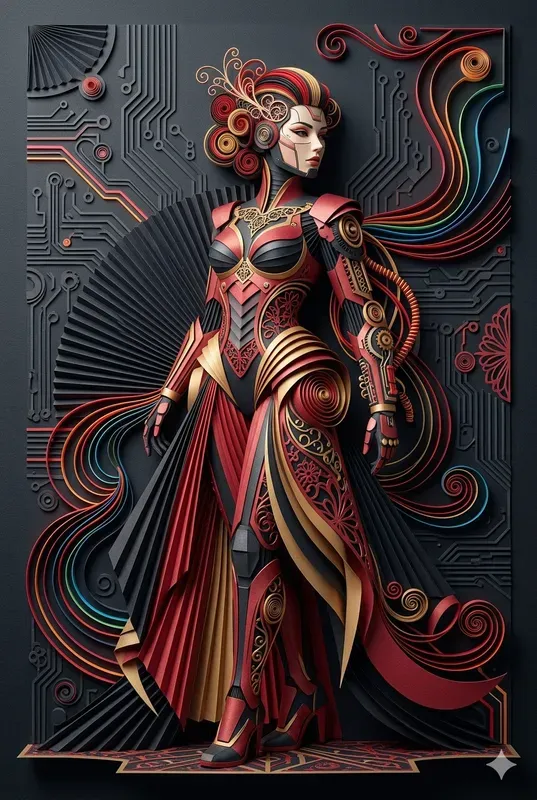 3D Papercraft Fashion Art Creators