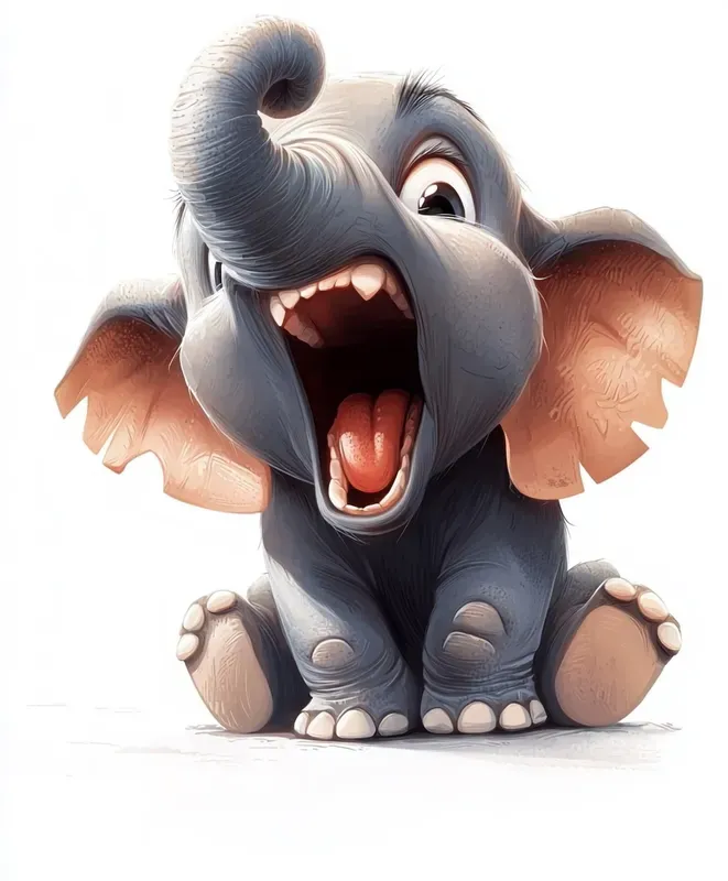 Expressive Baby Animal Vector Art