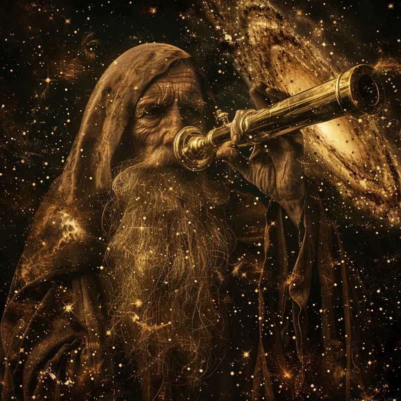 Vintage Celestial Parchment Art