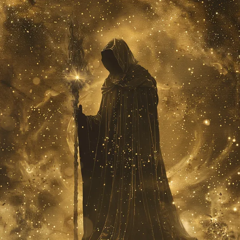 Vintage Celestial Parchment Art