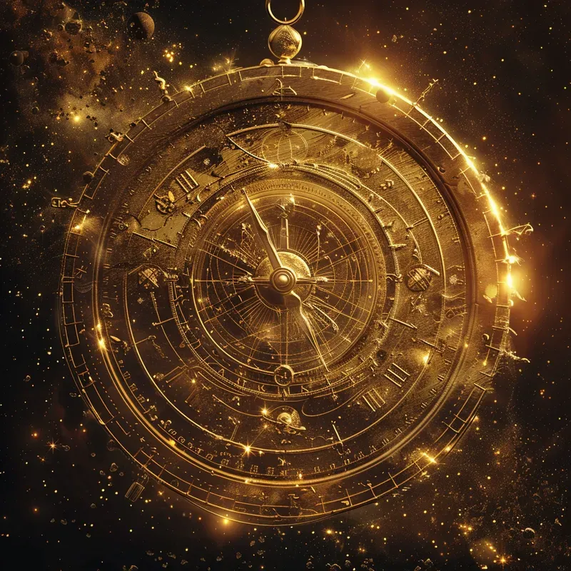 Vintage Celestial Parchment Art