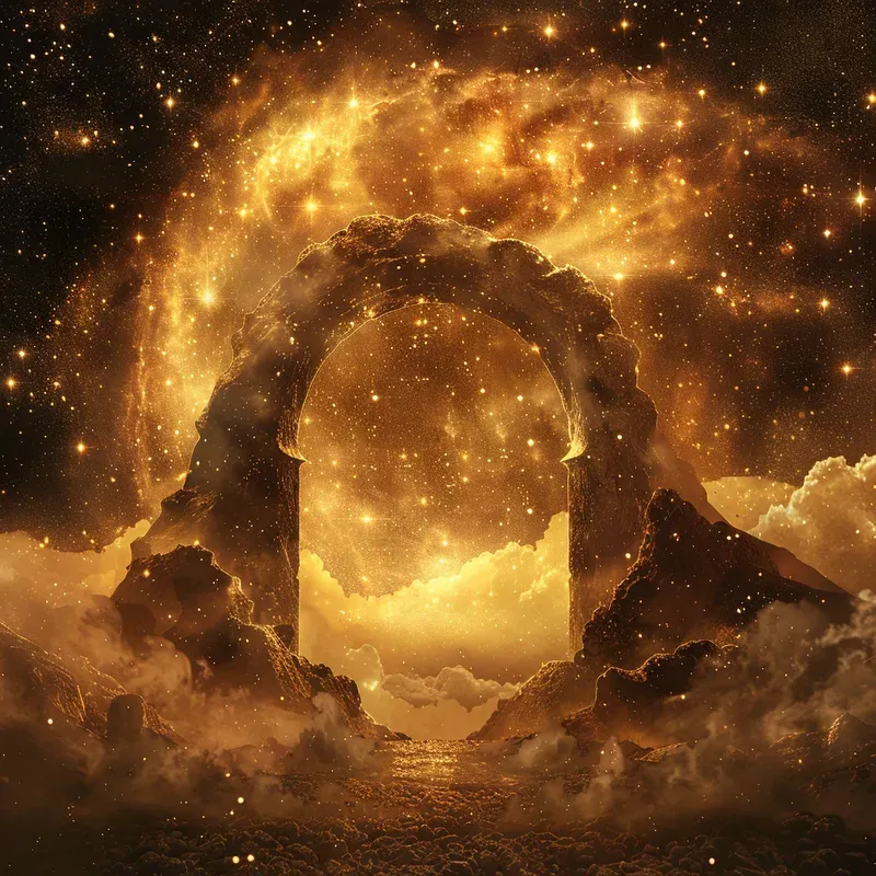 Vintage Celestial Parchment Art