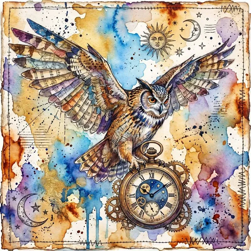 Celestial Junk Journal Mixed Media Art