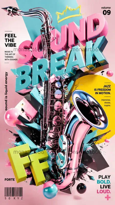 Glossy Pop Avantgarde Editorial Posters