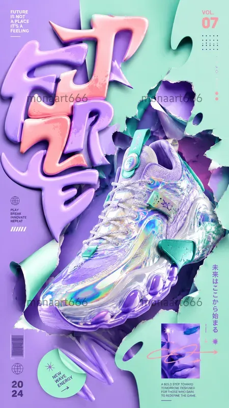 Glossy Pop Avantgarde Editorial Posters