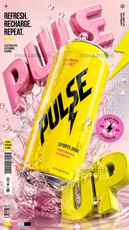 Glossy Pop Avantgarde Editorial Posters
