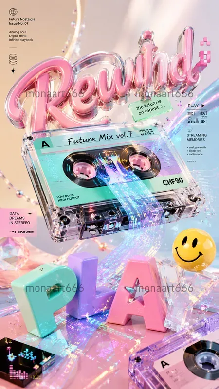 Glossy Pop Avantgarde Editorial Posters