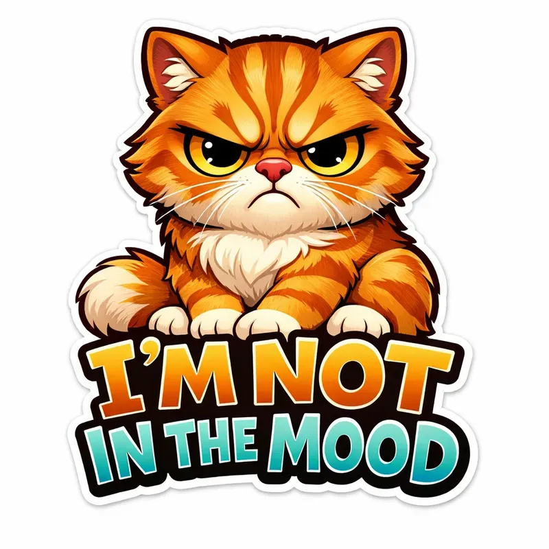 Grumpy Cute Animal Stickers
