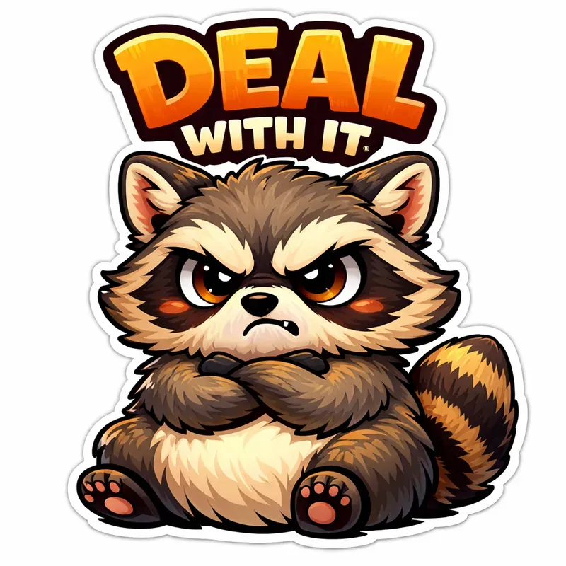 Grumpy Cute Animal Stickers