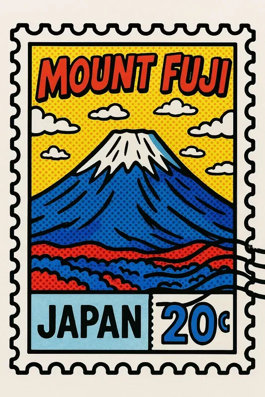 Fun Pop Art Postage Stamps