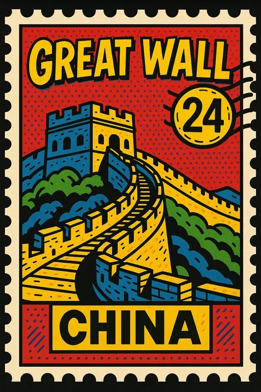 Fun Pop Art Postage Stamps