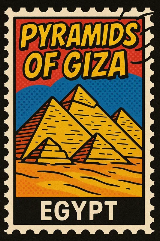 Fun Pop Art Postage Stamps