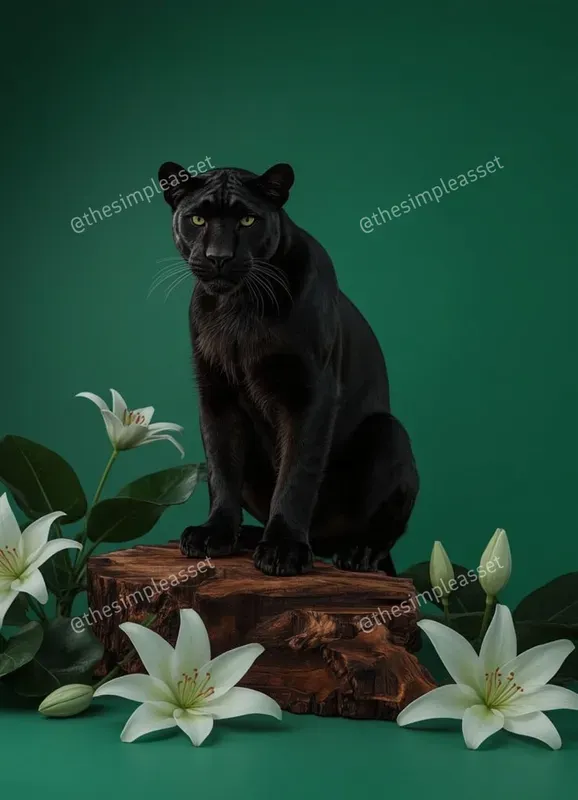 Elegant 3D Floral Animal Renders