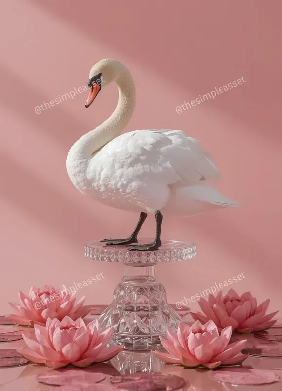 Elegant 3D Floral Animal Renders