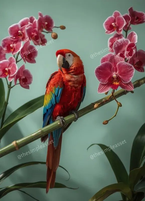 Elegant 3D Floral Animal Renders