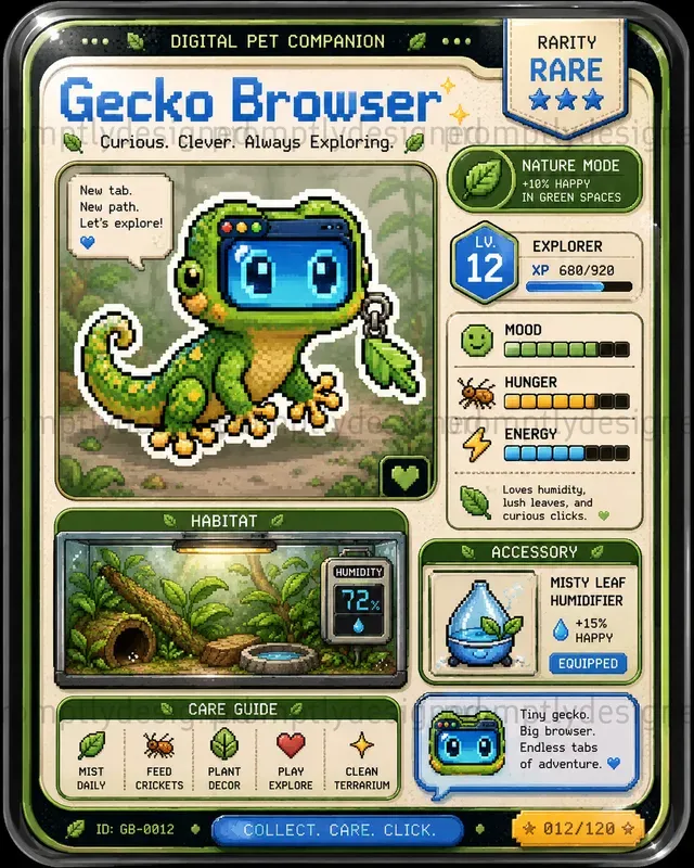 Digital Pet Trading Cards