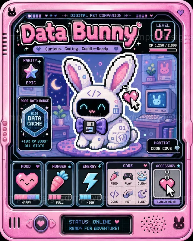Digital Pet Trading Cards