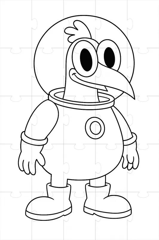 Courage Character Coloring Pages