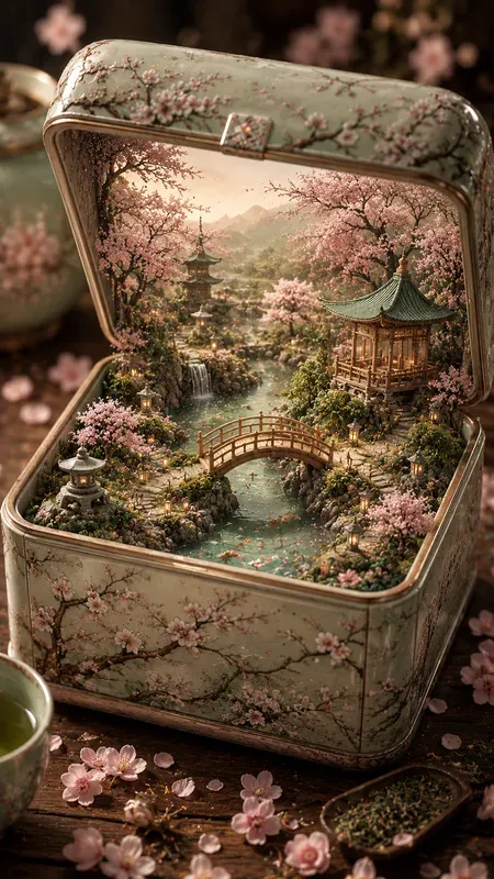 Fantasy Worlds Inside Open Boxes