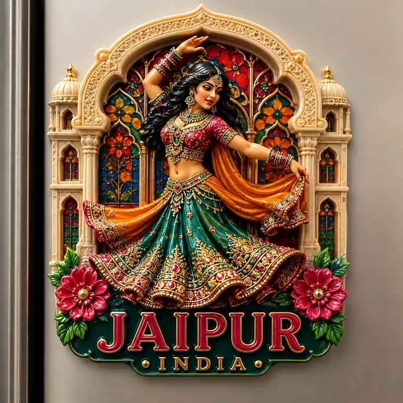 Vintage Cultural Character Magnets Sets
