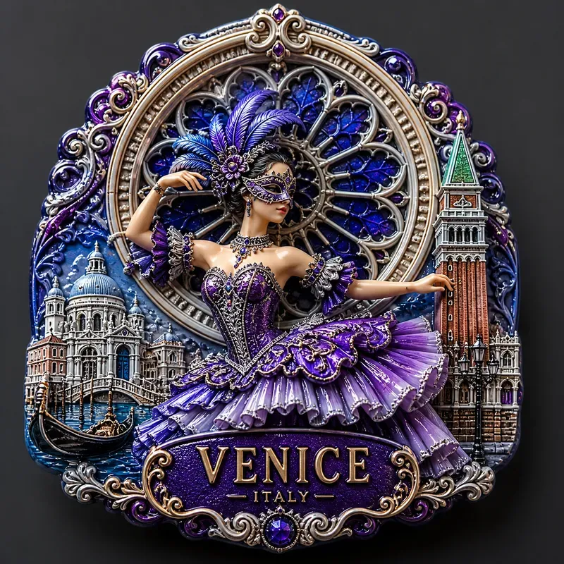 Vintage Cultural Character Magnets Sets