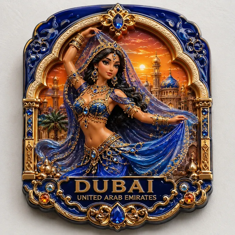 Vintage Cultural Character Magnets Sets