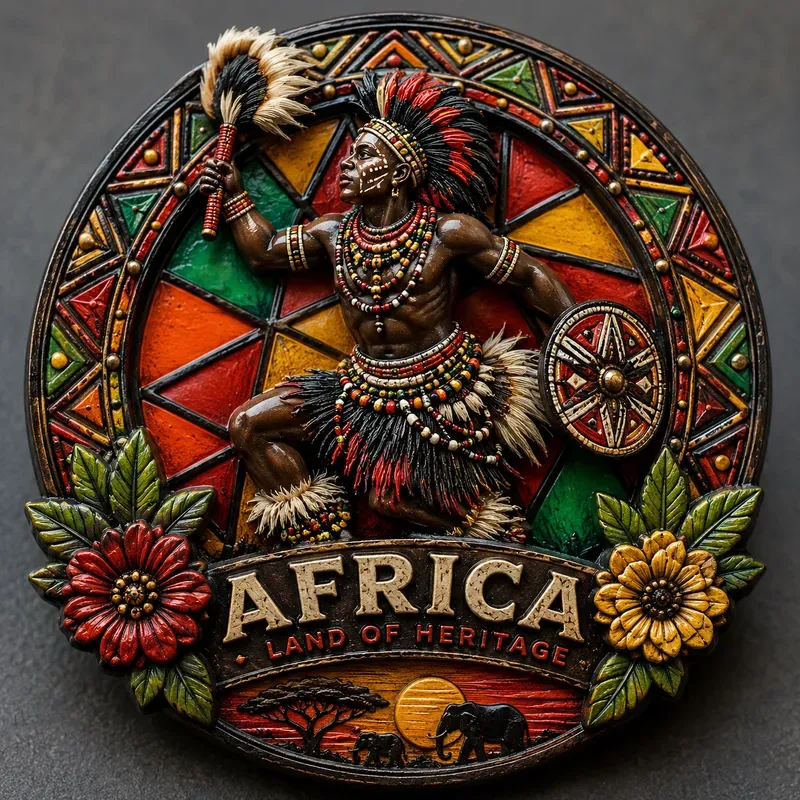 Vintage Cultural Character Magnets Sets