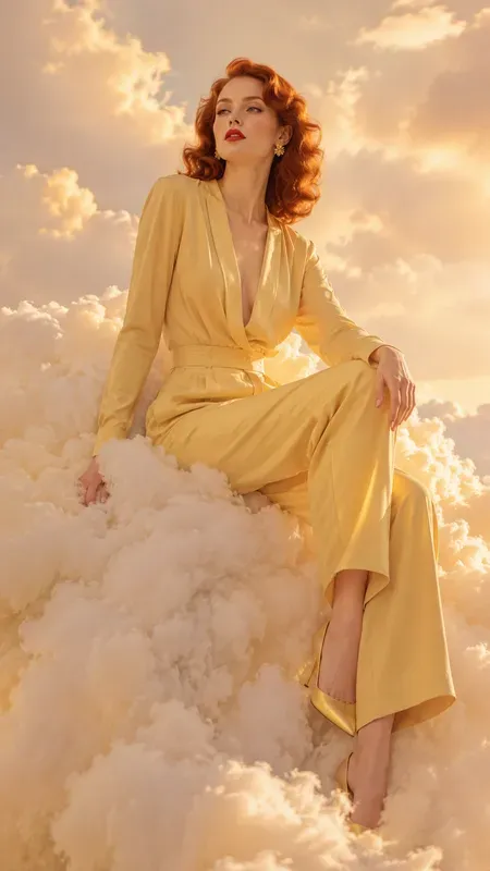 Surreal Cloud Fashion Photography