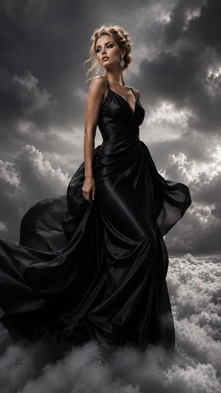 Surreal Cloud Fashion Photography