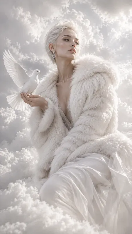 Surreal Cloud Fashion Photography