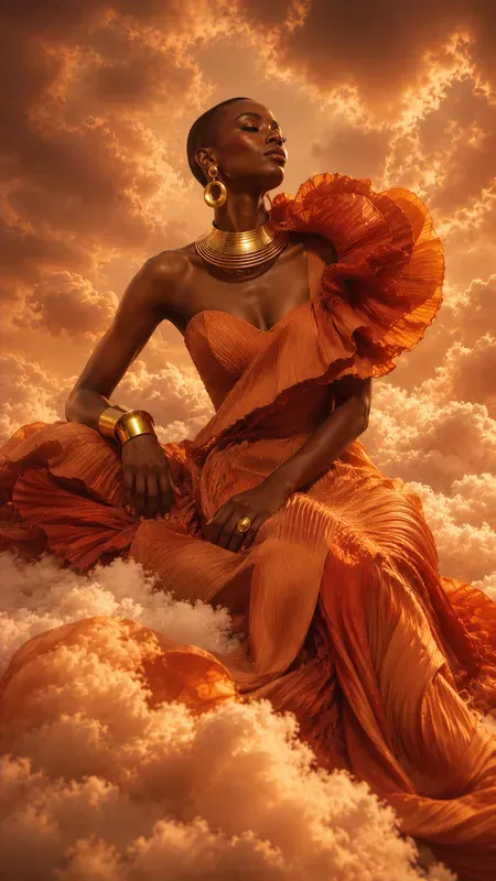 Surreal Cloud Fashion Photography
