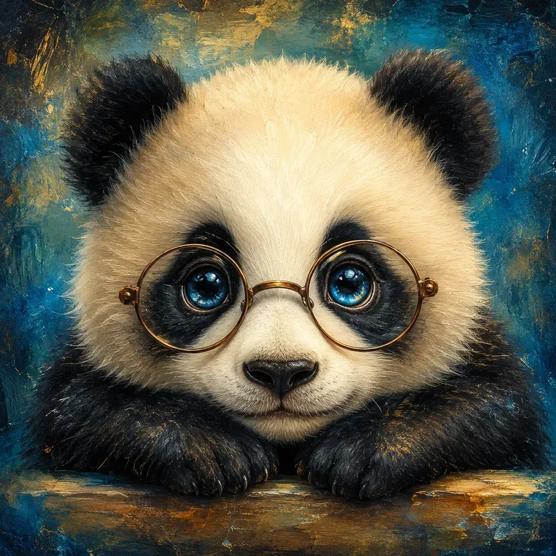 Bigeyed Whimsical Animal Portraits