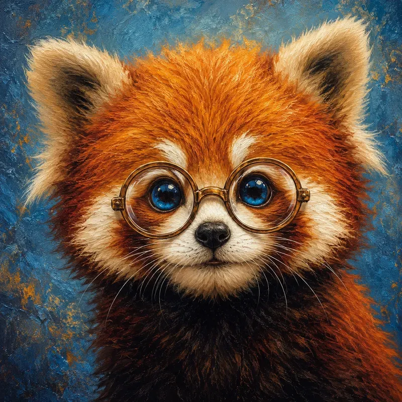 Bigeyed Whimsical Animal Portraits