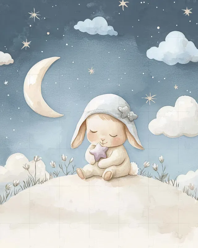 Soft Gouache Nursery Storybook Scenes