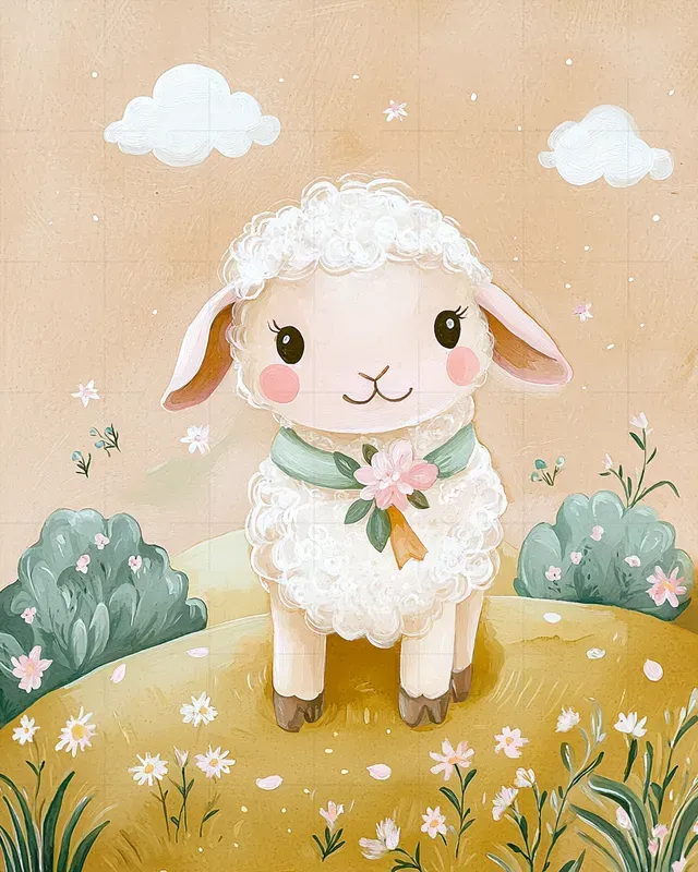 Soft Gouache Nursery Storybook Scenes