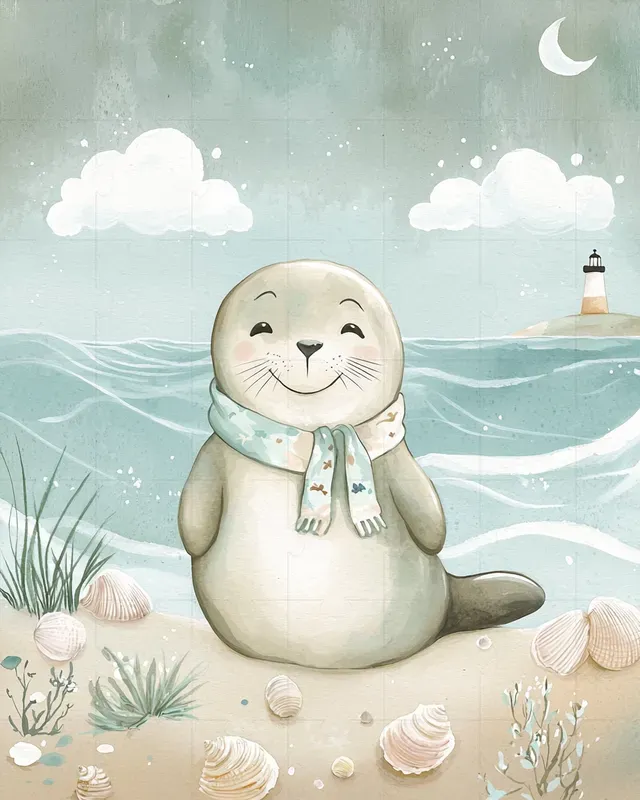 Soft Gouache Nursery Storybook Scenes