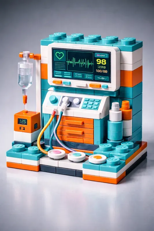 Lego Hospital Equipment Product Shots