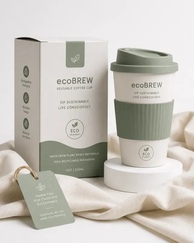 Eco Product Packaging Mockup Generator