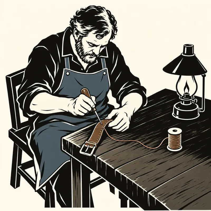 Sparse Relief Woodcut Illustrations