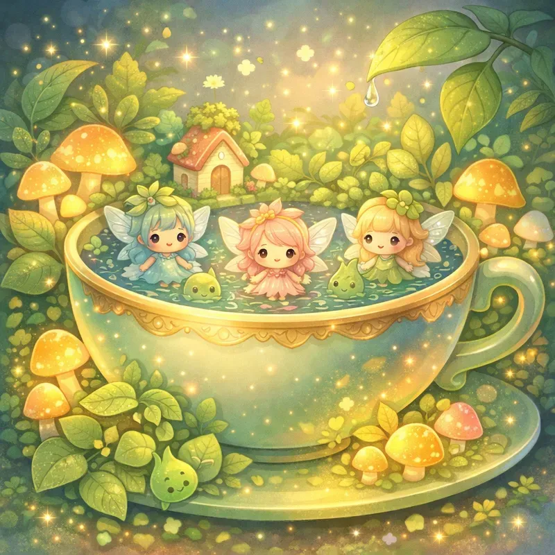 Kawaii Dream Cup Fantasy Scenes