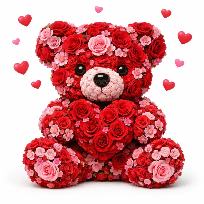 Floral Valentines Day Characters