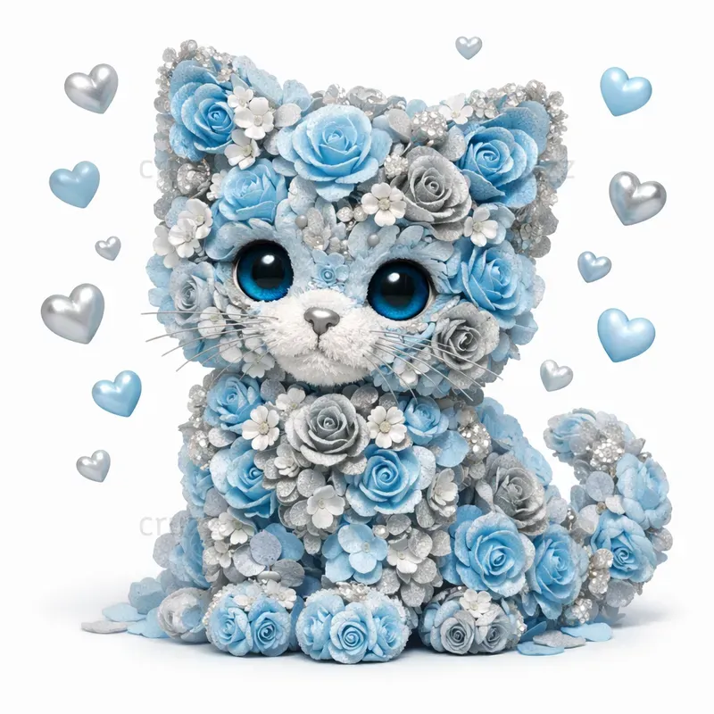 Floral Valentines Day Characters