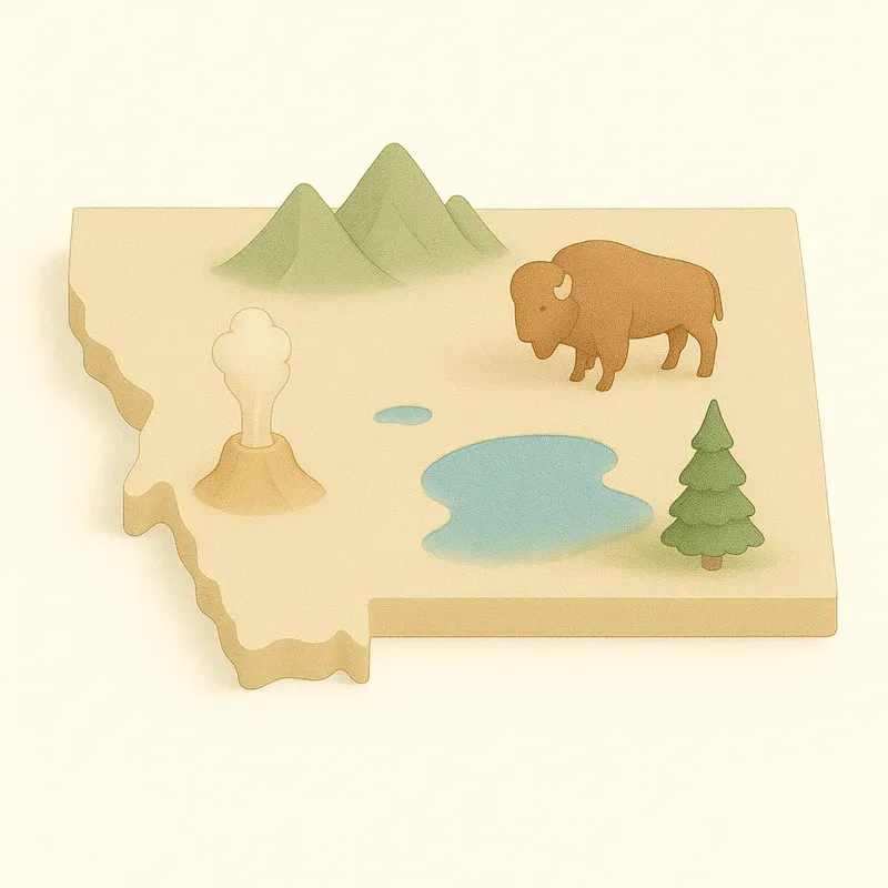 Pastel 3D Map Packs Iconic Us States